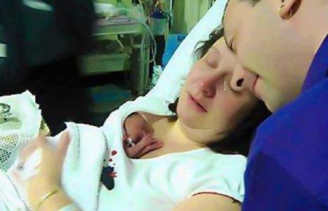 20oz baby up for dead ... but saved by mother's cuddle